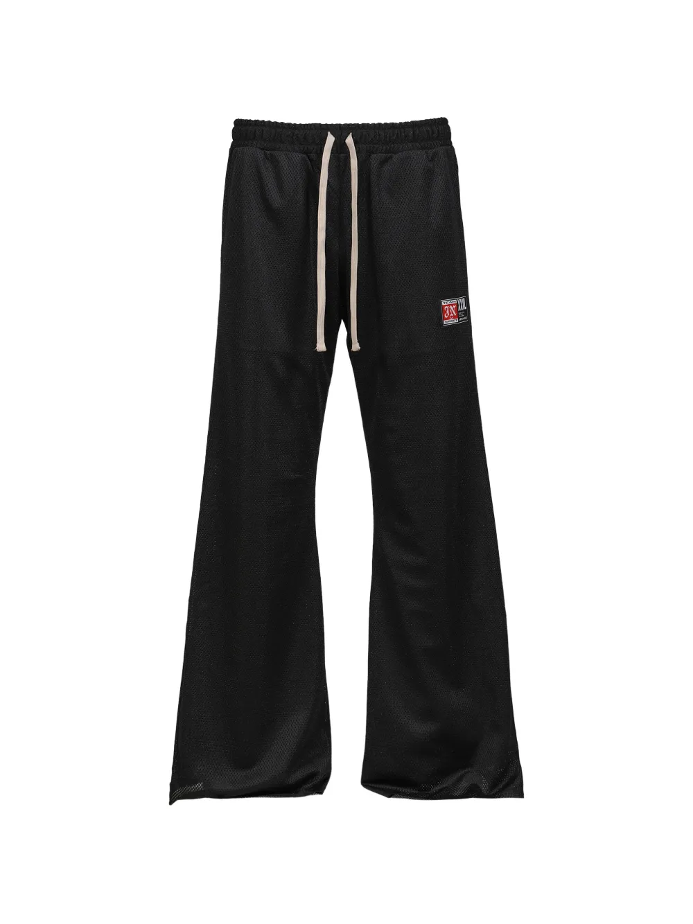 JUN/NAKAYAMA mesh logo-patch track pants - Nero