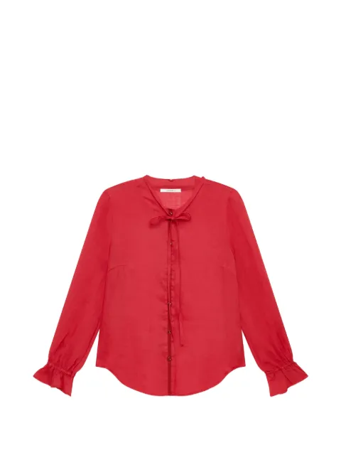 MALIPARMI camisa con moño en el cuello