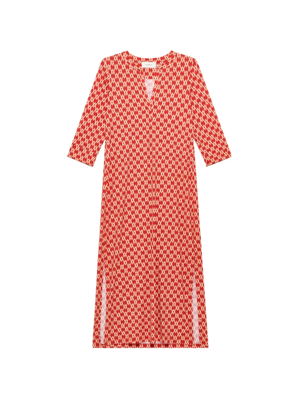 MALIPARMI Diamond Glow patterned midi dress - Red