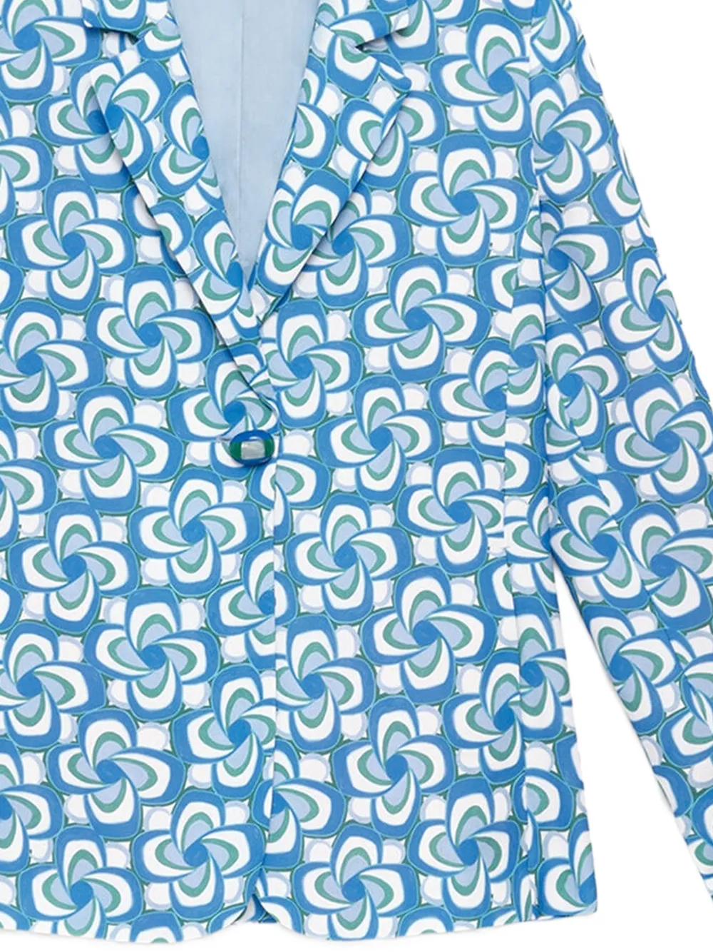 MALIPARMI Mouliné Cady jack met patroon Blauw