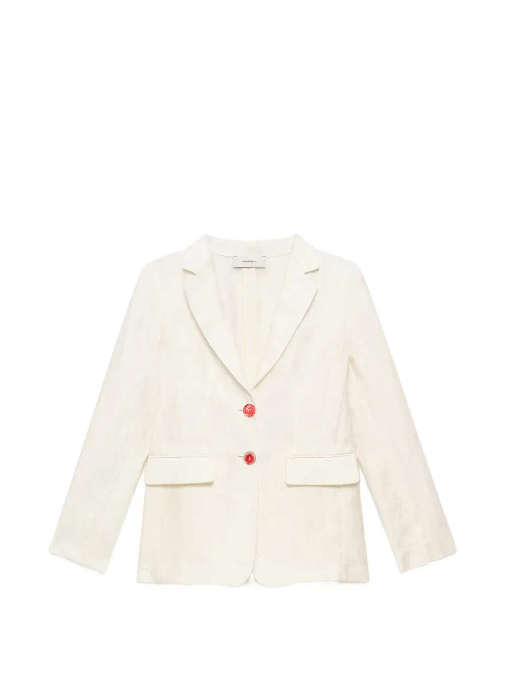 MALIPARMI jacquard linen-blend jacket - Toni neutri