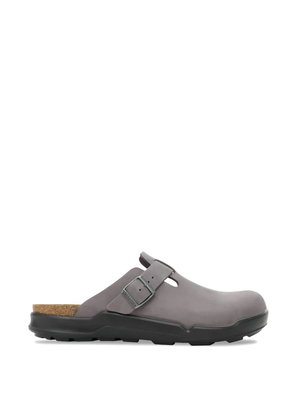 Birkenstock Boston Crosstown oiled leather mules - Grigio