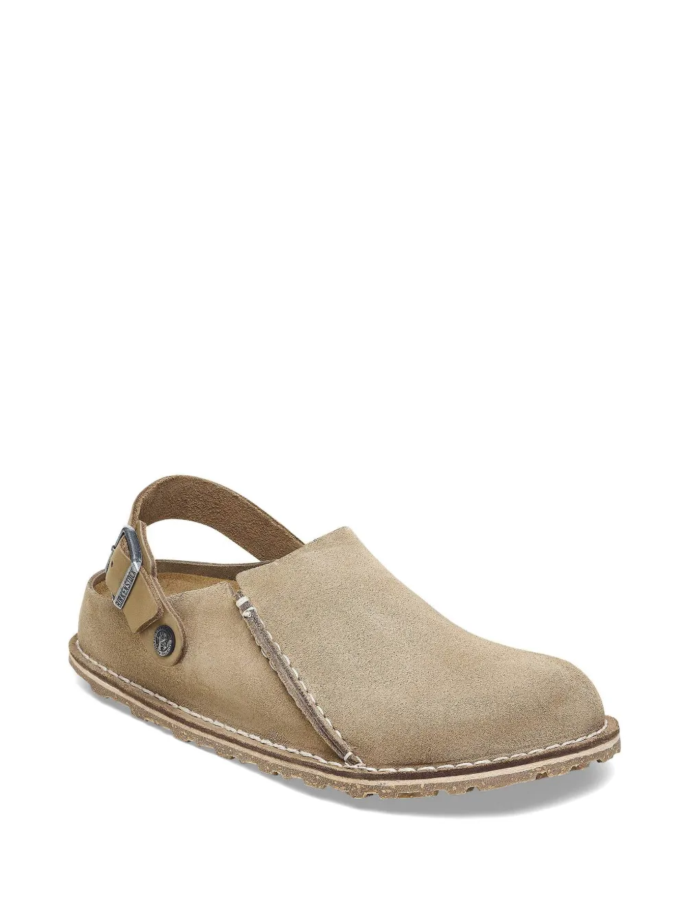 Birkenstock Lutry Premium suede mules Beige