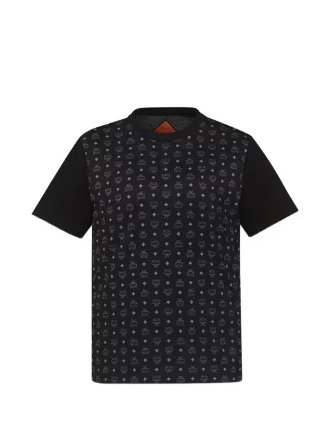 MCM monogram-print panelled t-shirt
