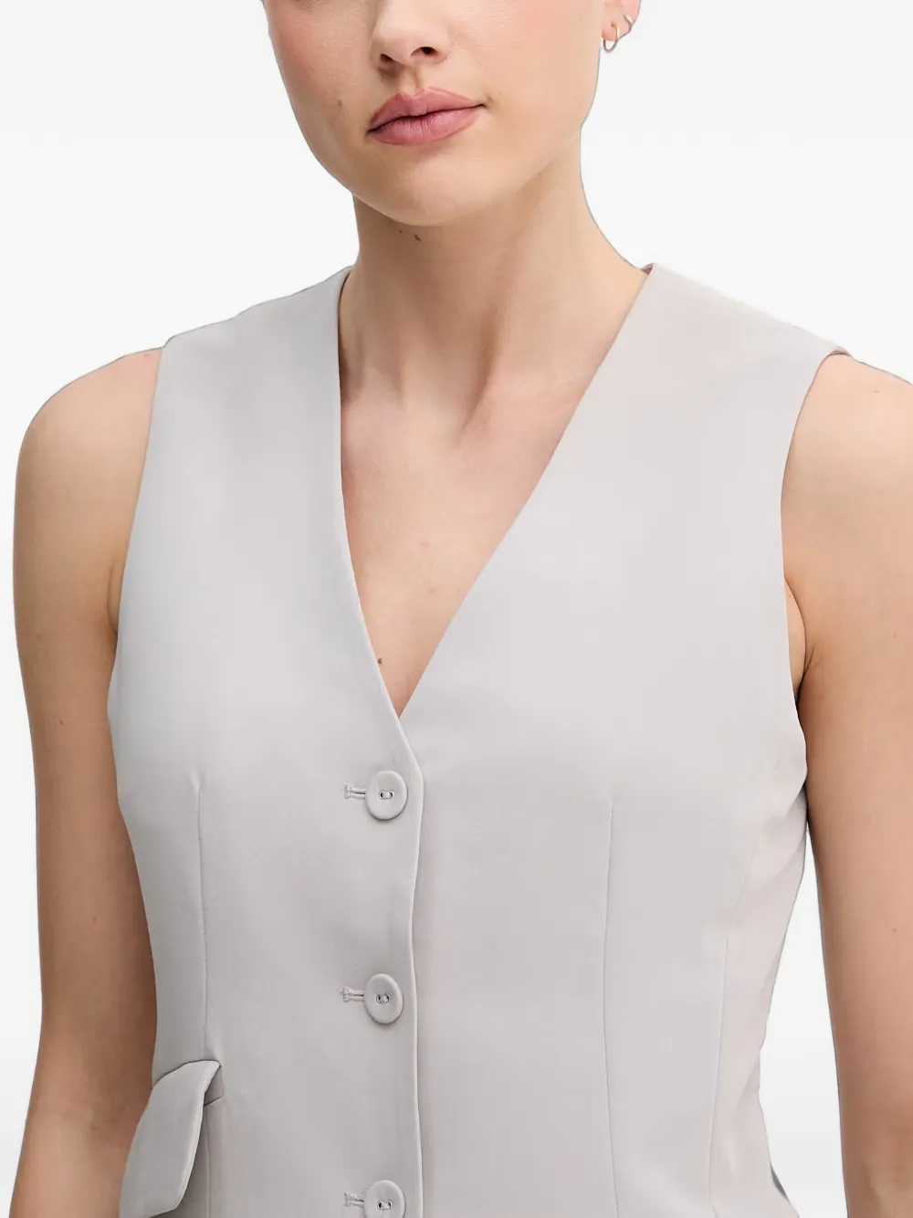 Sisley Button-up gilet Beige