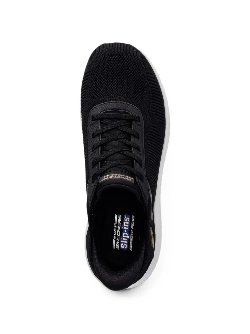 Skechers Slip-ins Bobs Sport Squad Chaos lace-up sneakers Zwart