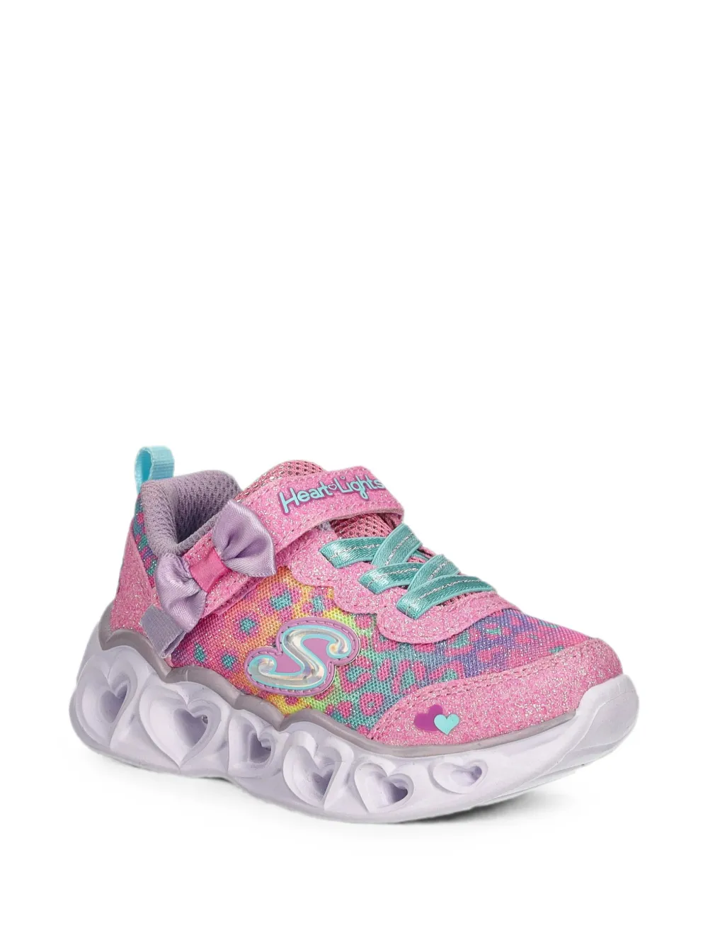 Skechers Heart Lights sneakers met strikdetail Roze