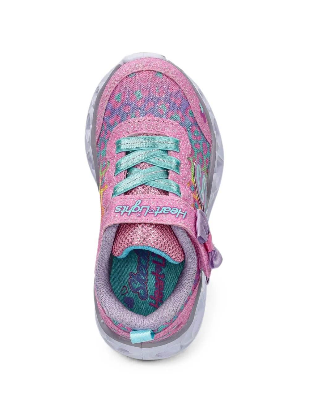 Skechers Heart Lights sneakers met strikdetail Roze