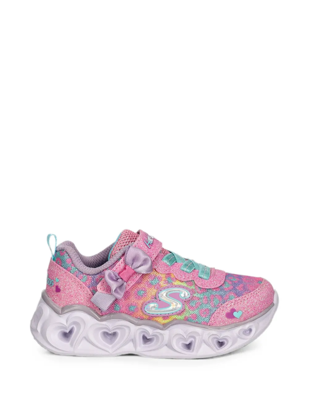 Skechers Heart Lights sneakers met strikdetail Roze