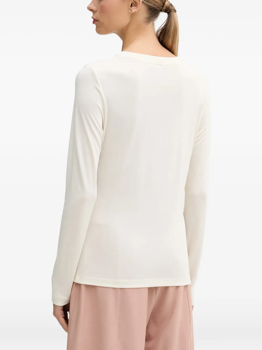 Sisley T-shirt met ruches Beige