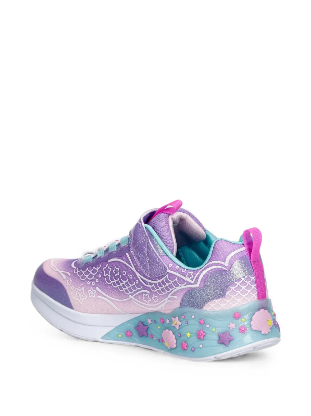 Skechers S-Lights Mermaid Dreams sneakers met klittenband Paars