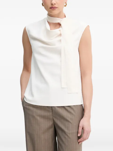 Sisley blusa con lazo en el cuello