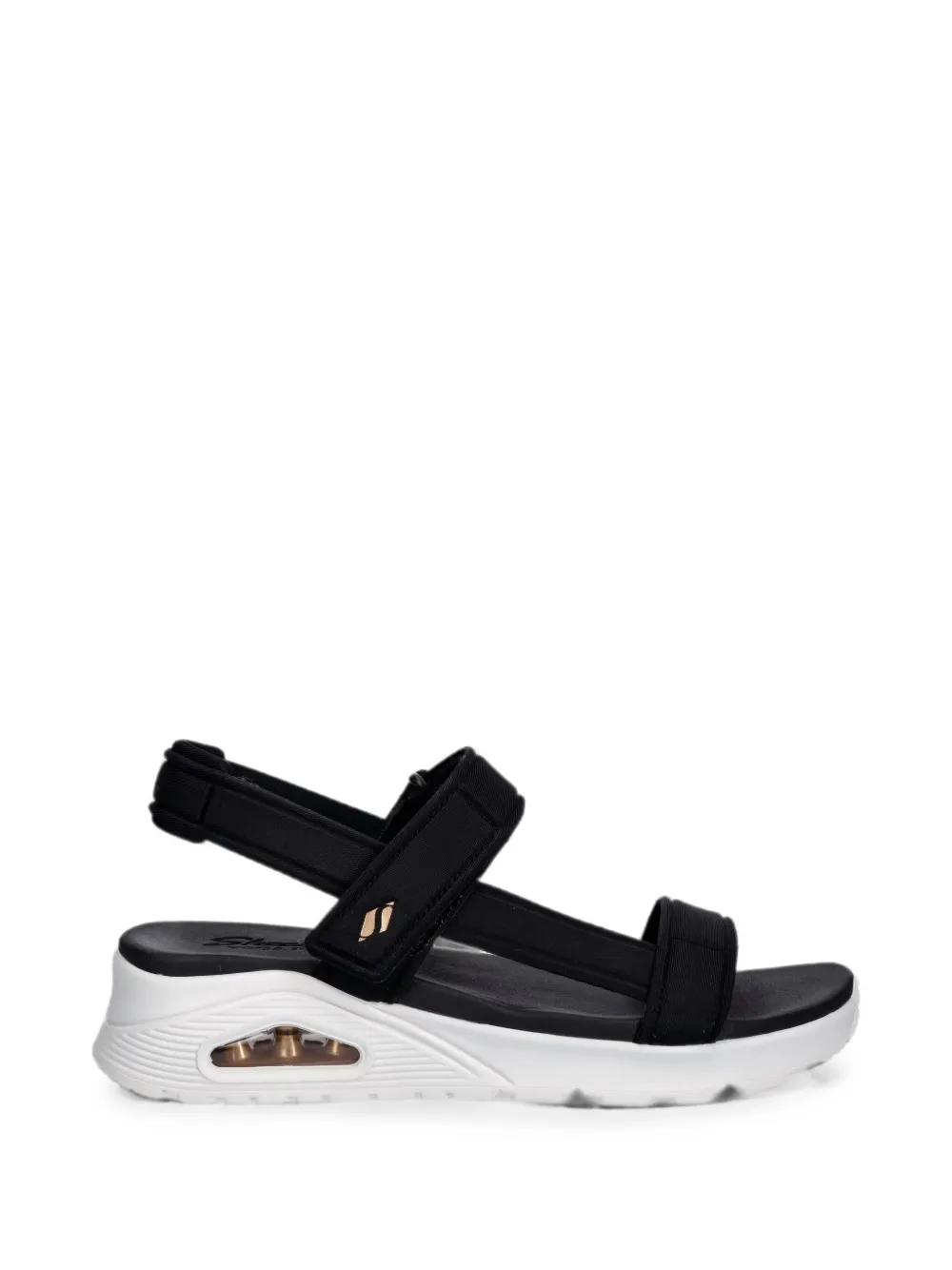 Skechers Uno Summer Stand 2 sandalen met klittenband Zwart