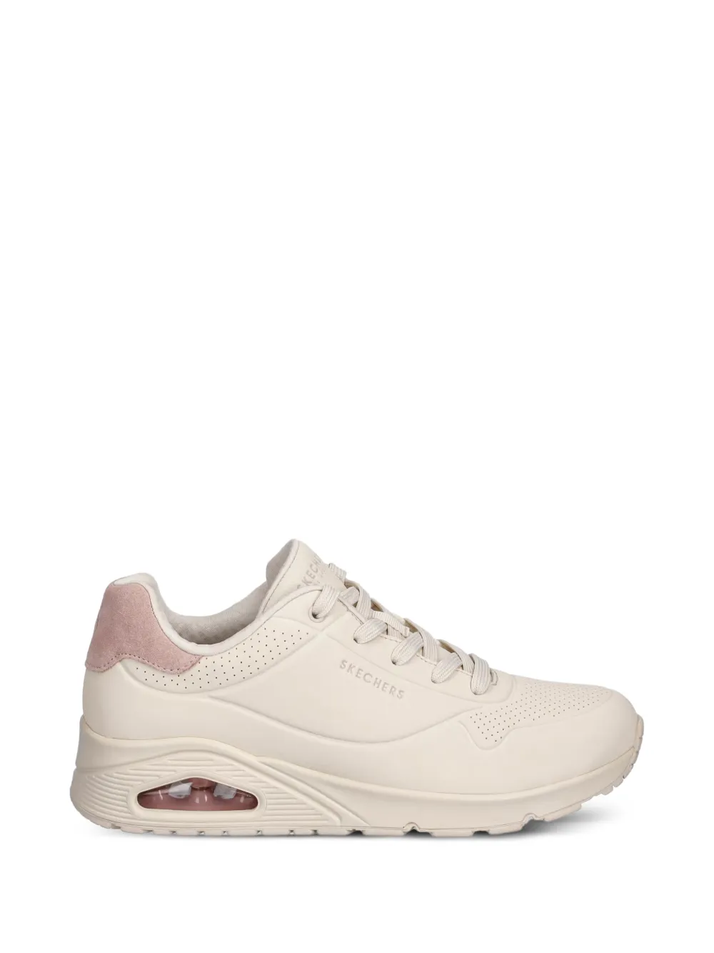 Skechers Uno Pop Back perforated panelled sneakers - Nude