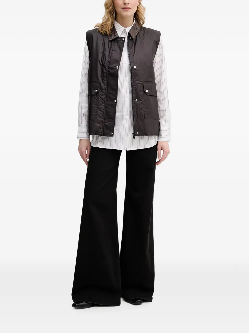 Sisley Bodywarmer met luipaardprint Bruin