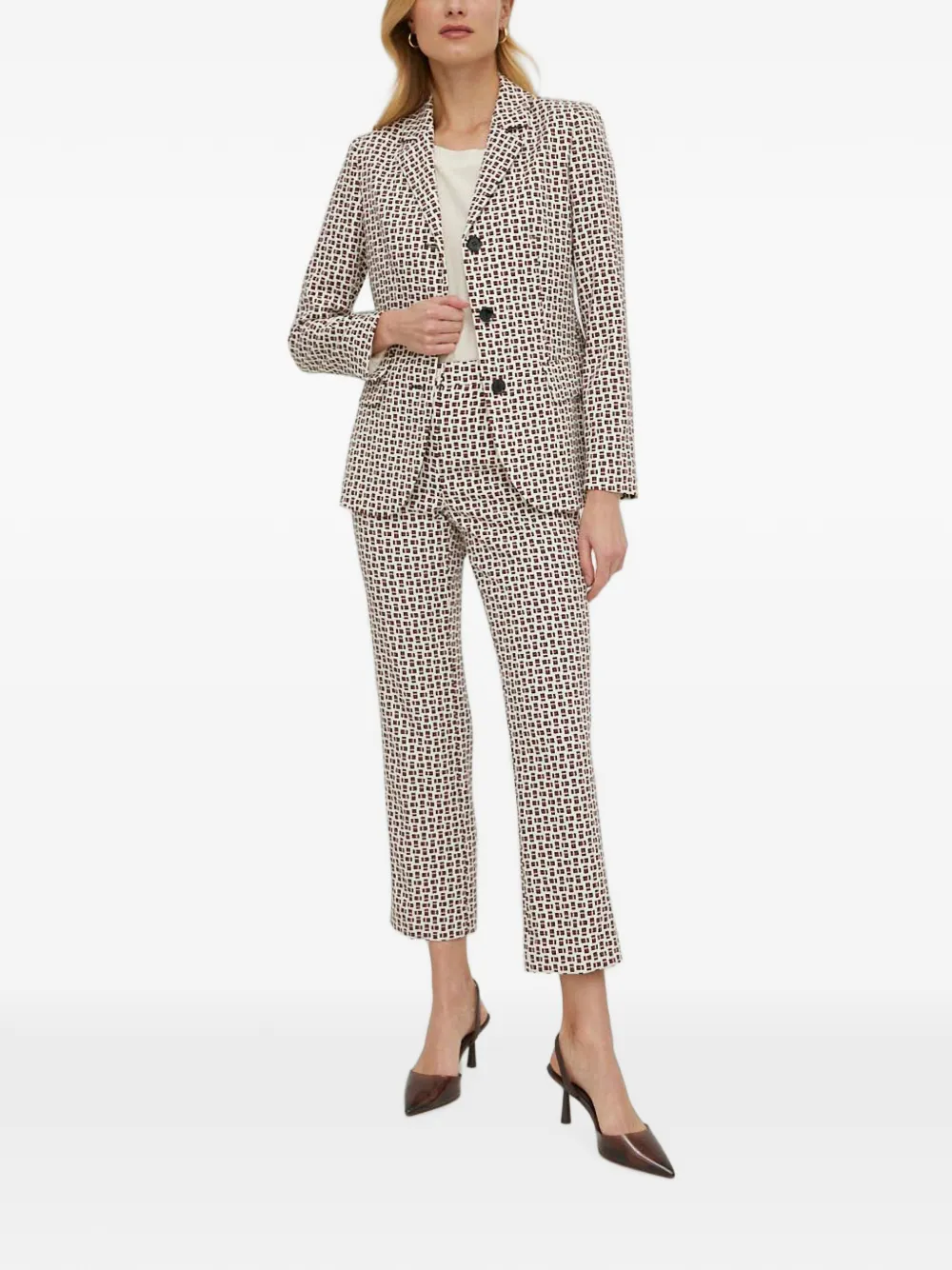 Sisley Cropped broek Wit