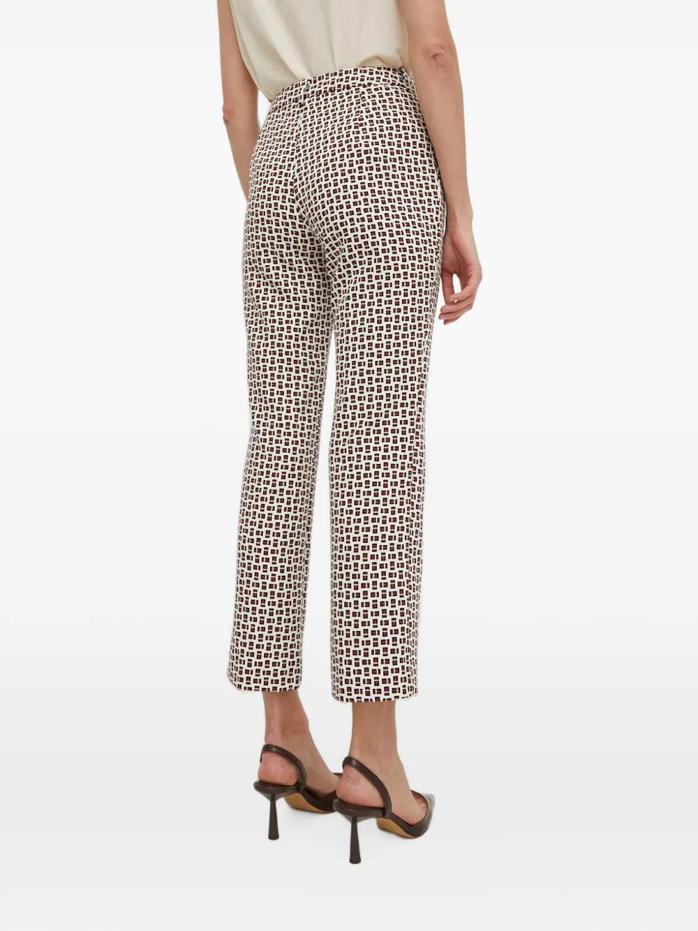 Sisley Cropped broek Wit