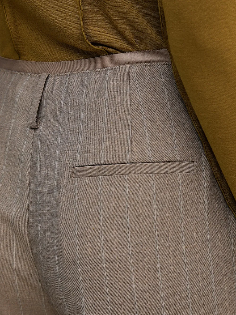 Sisley Pantalon met krijtstreep Bruin