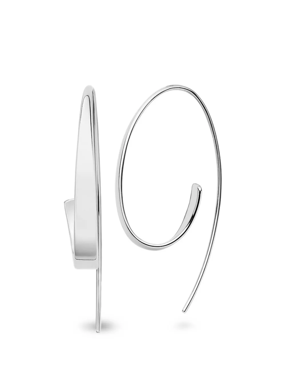 Skagen Kariana sculptural hoop earrings - Silber