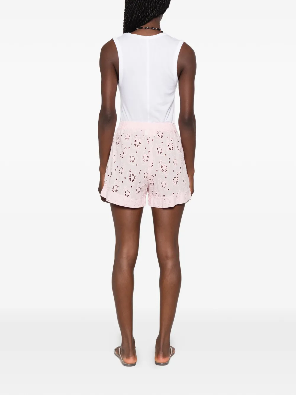 MC2 Saint Barth Meave broderie anglaise shorts Roze