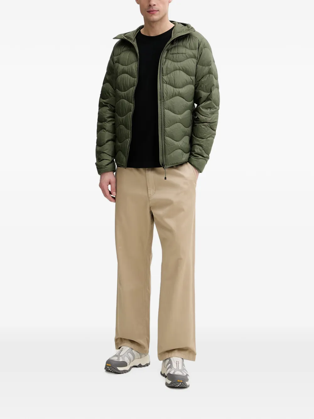 Peak Performance Helium gewatteerd jack met capuchon Groen