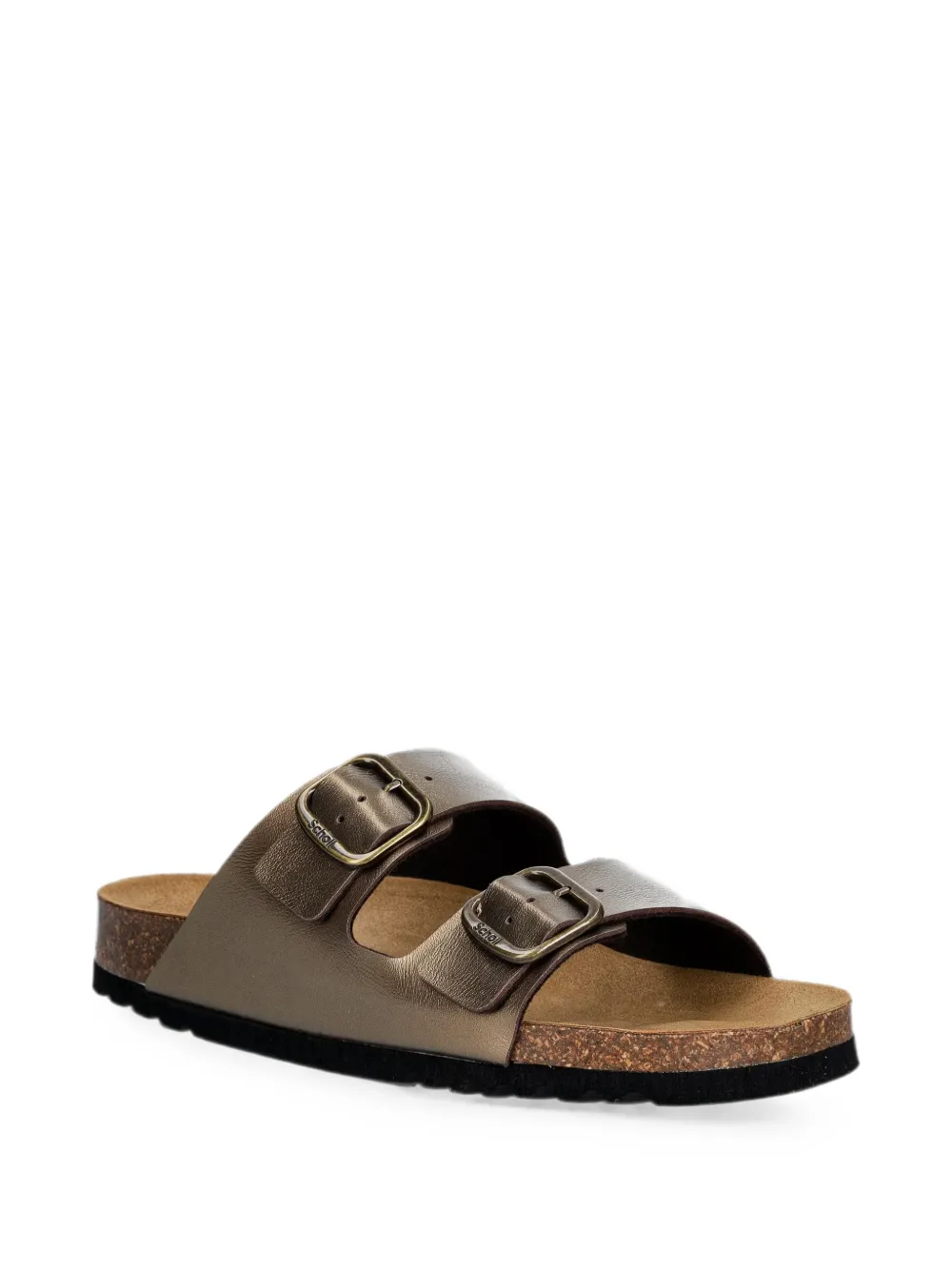 Scholl Josephine buckle-fastening slides Goud