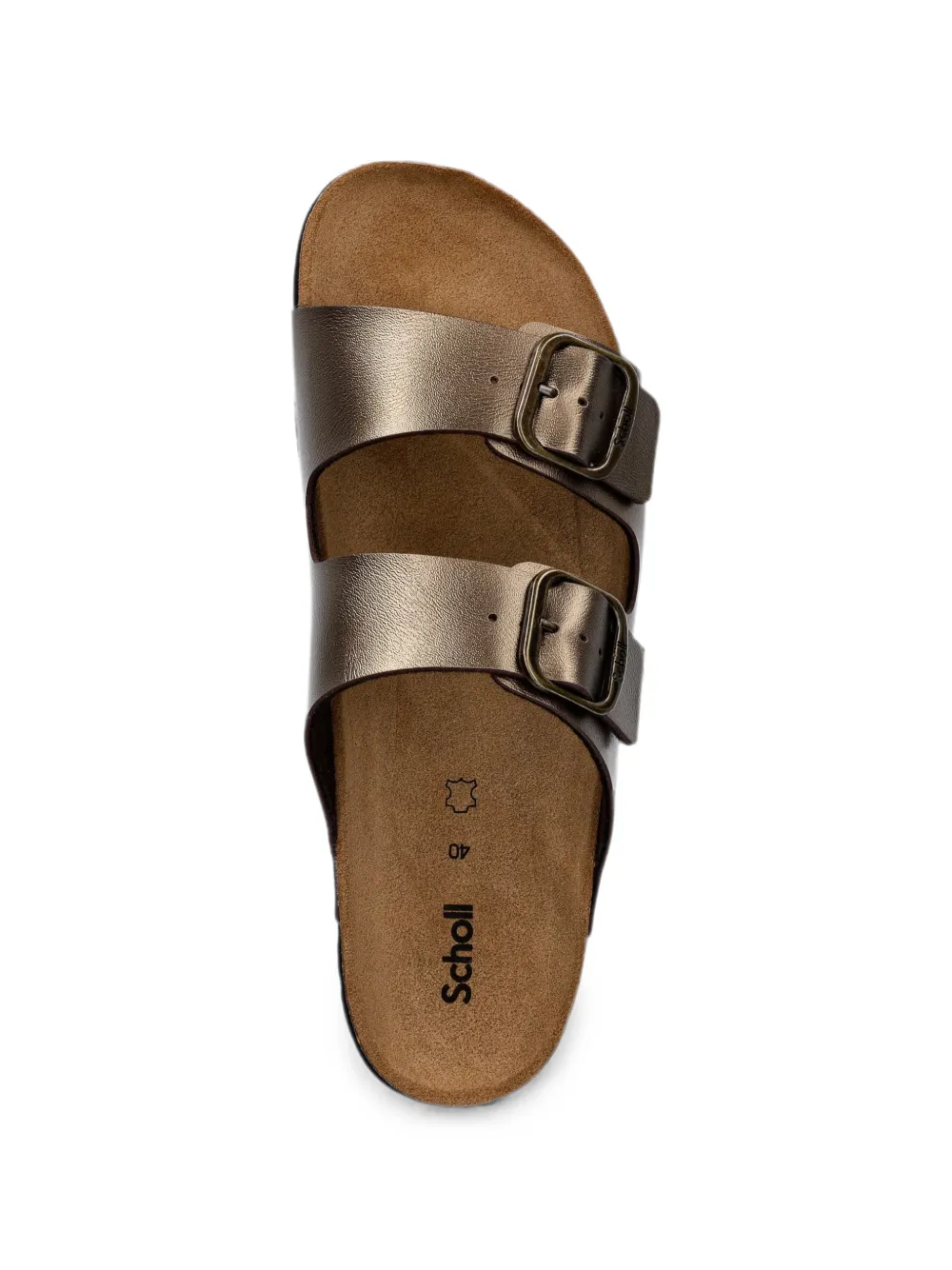 Scholl Josephine buckle-fastening slides Goud