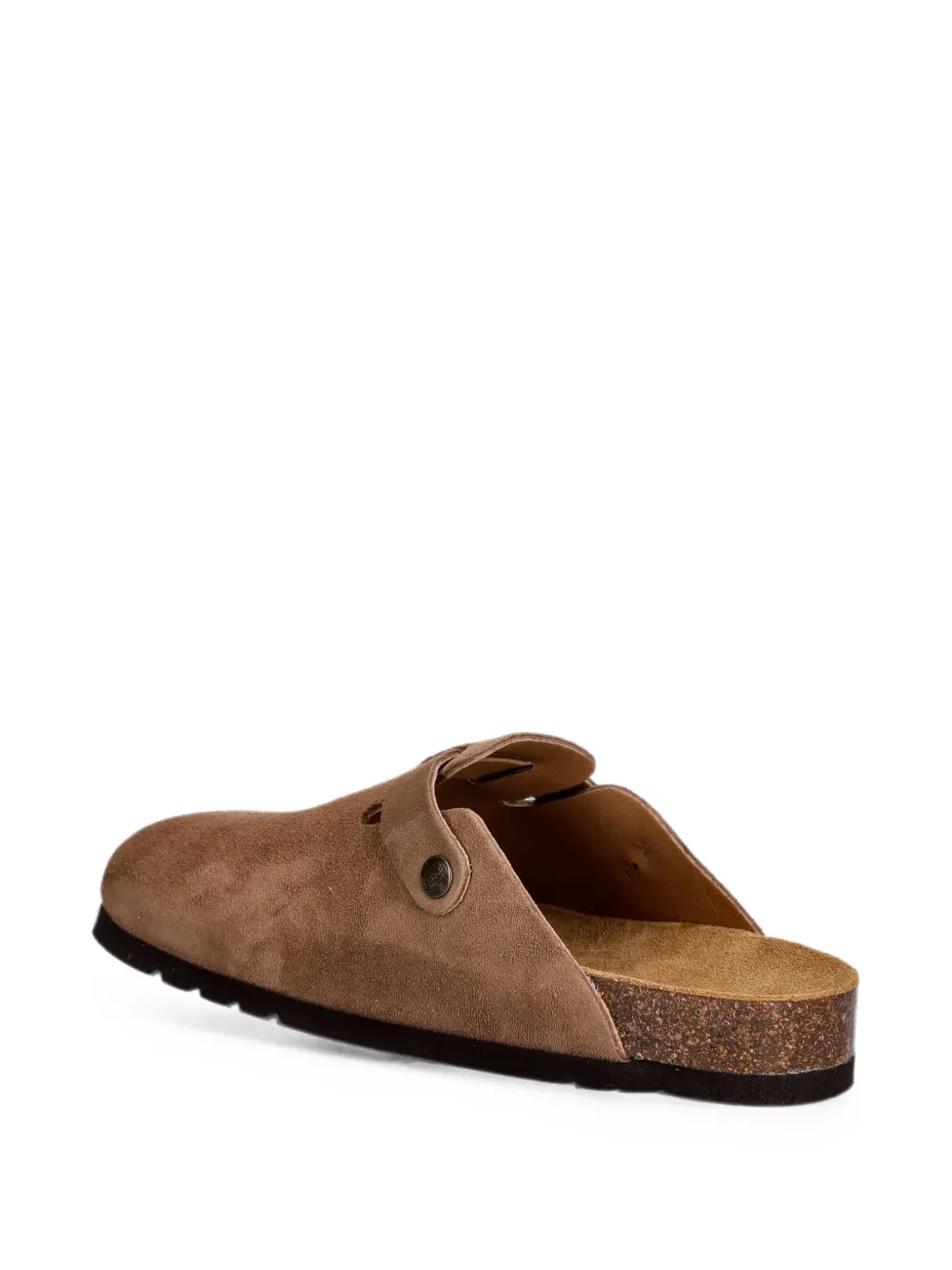Scholl Boston buckle-fastening suede slippers Bruin