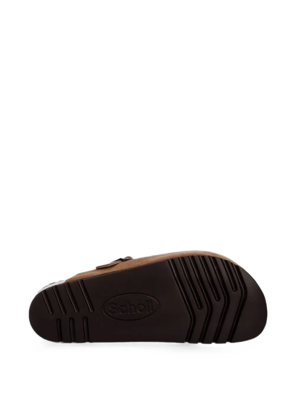 Scholl Boston buckle-fastening suede slippers Bruin