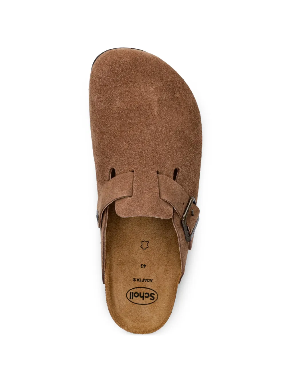 Scholl Boston buckle-fastening suede slippers Bruin