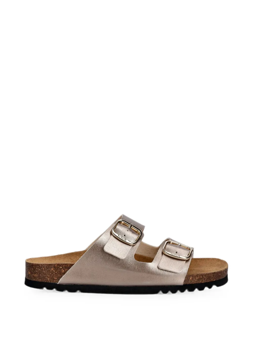 Scholl Josephine buckle-fastening metallic sandals Beige