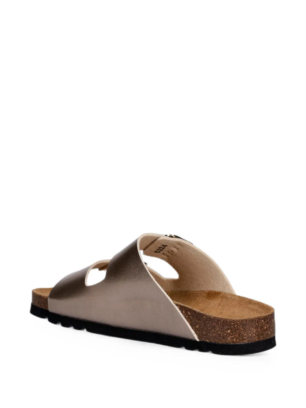 Scholl Josephine buckle-fastening metallic sandals Beige
