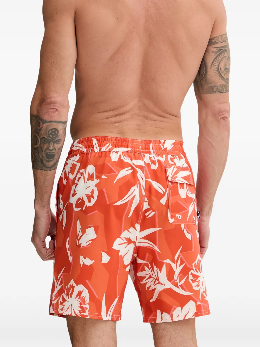 Oakley Zwembroek met bloemenprint Oranje