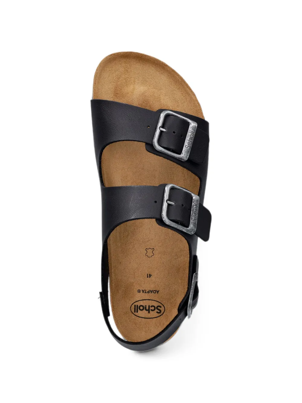 Scholl AXEL BACKSTRAP buckle-fastening sandals Zwart