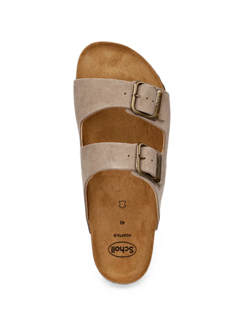 Scholl Arizona double-strap buckle sandals Beige