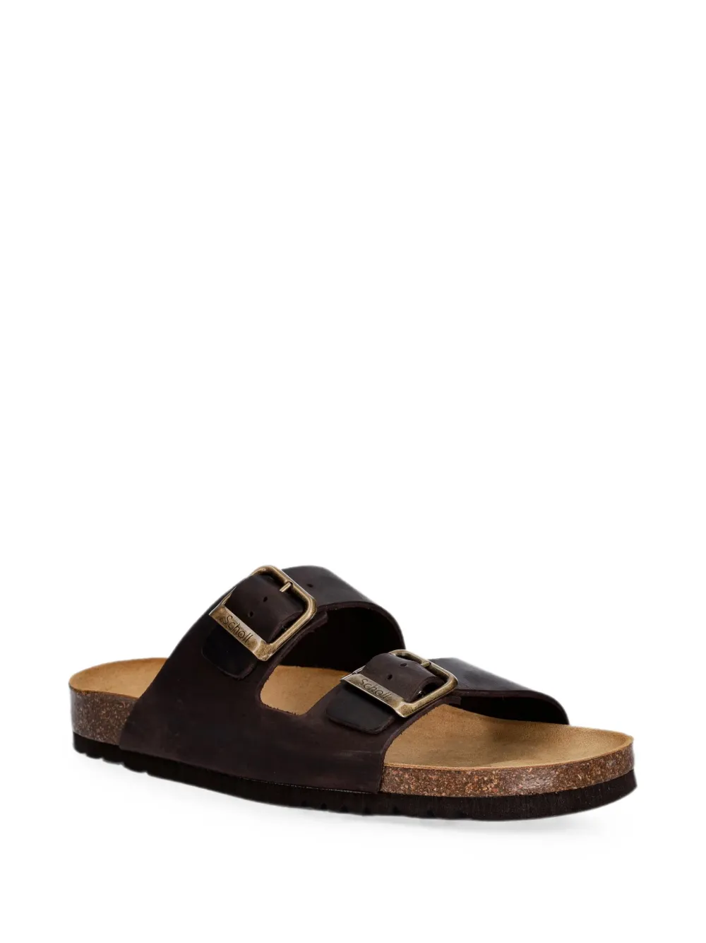 Scholl Arizona buckle-fastening leather sandals Bruin