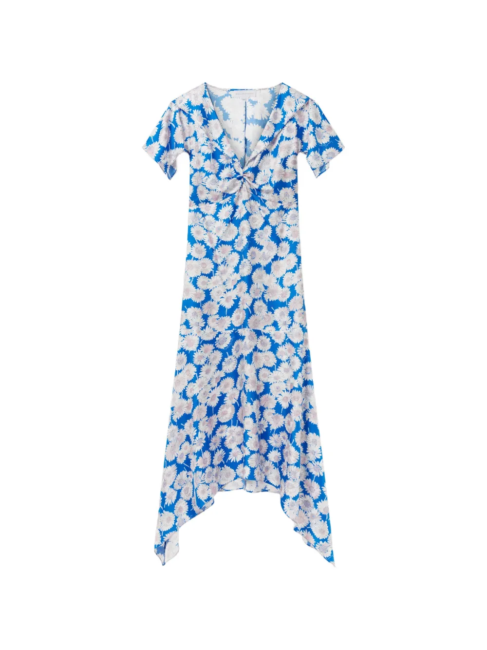 Stella McCartney Daisy floral-print silk dress - Blu