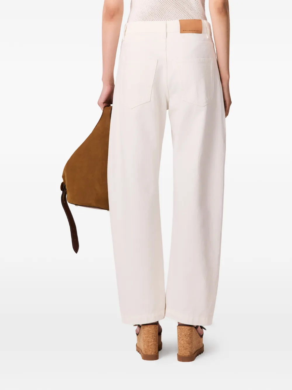 Stella McCartney Straight jeans met medaillon Wit