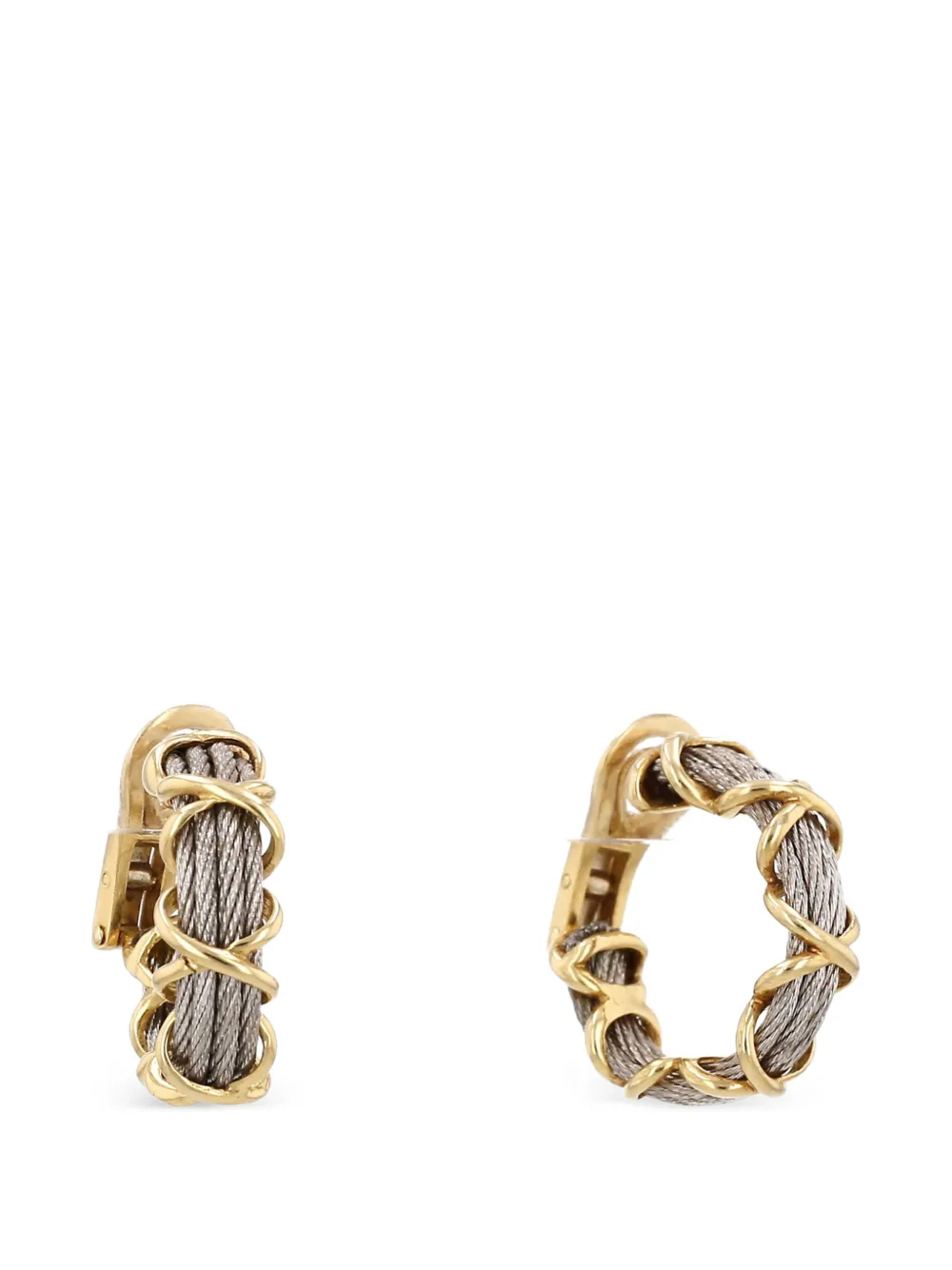 Fred 1980s Force 10 hoop earrings - Oro