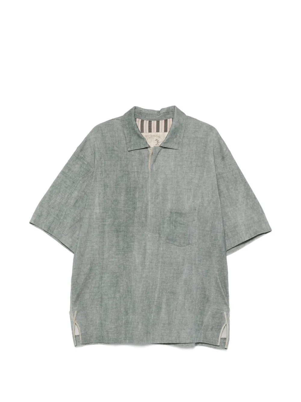 Ziggy Chen patch-pocket polo shirt - Verde