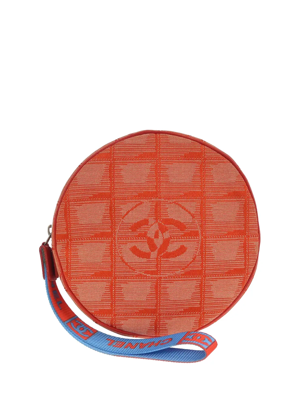 CHANEL Pre-Owned 2000 jacquard clutch - Orange