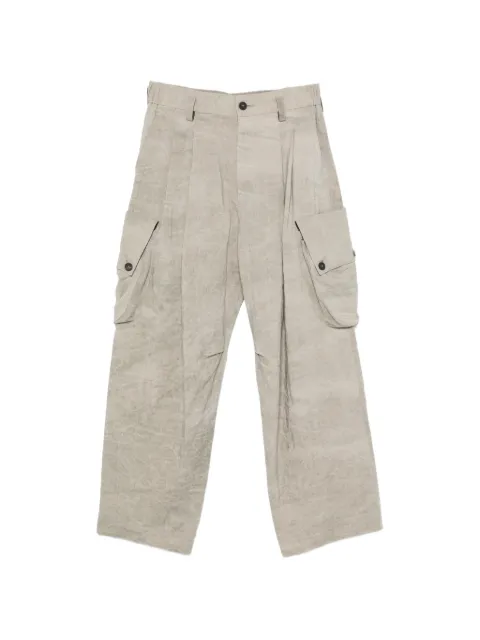 Ziggy Chen cargo-pockets drop-crotch trousers