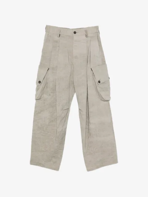 Ziggy Chen cargo-pockets drop-crotch trousers