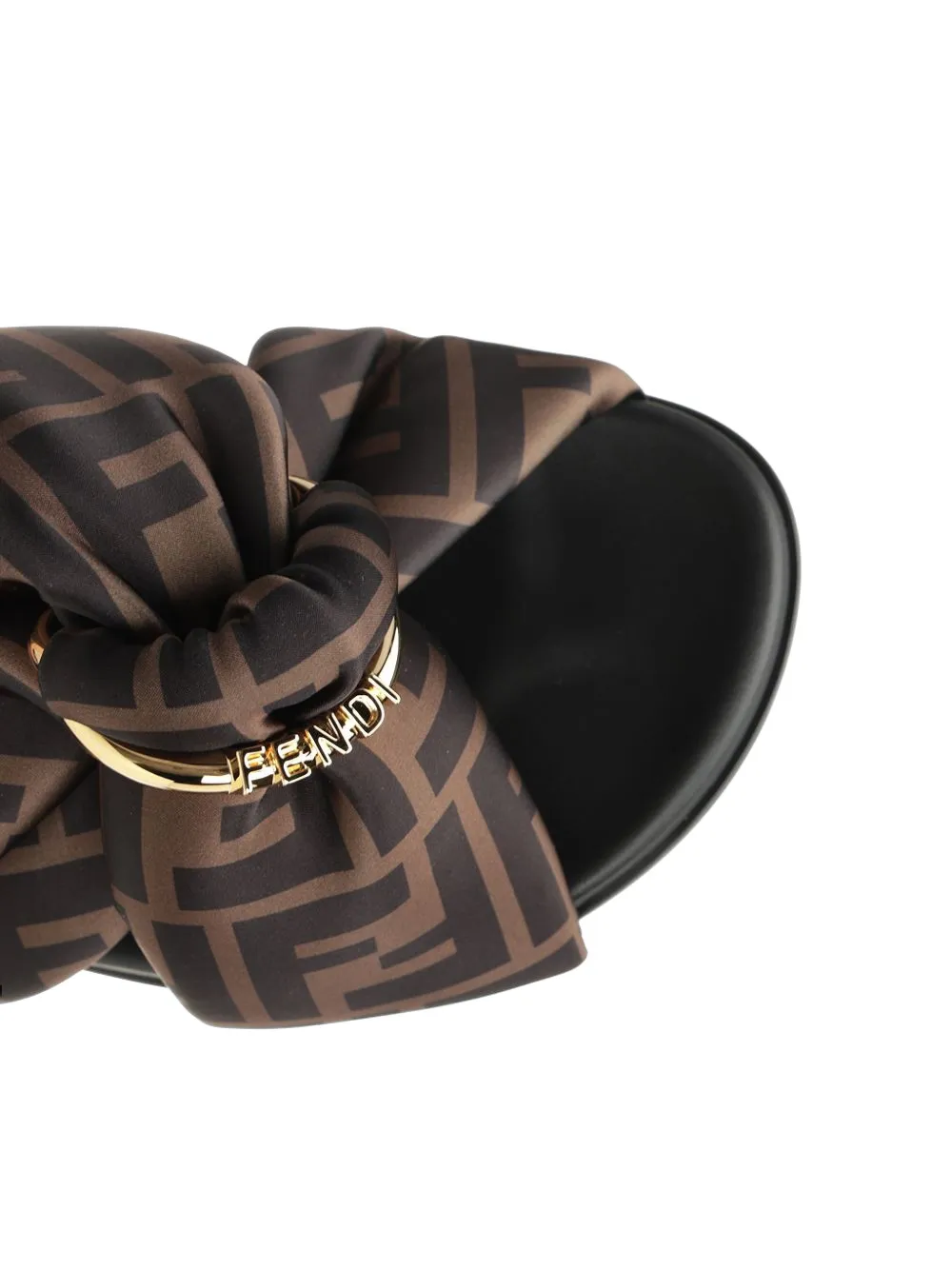 FENDI FF motif D-ring slides Bruin