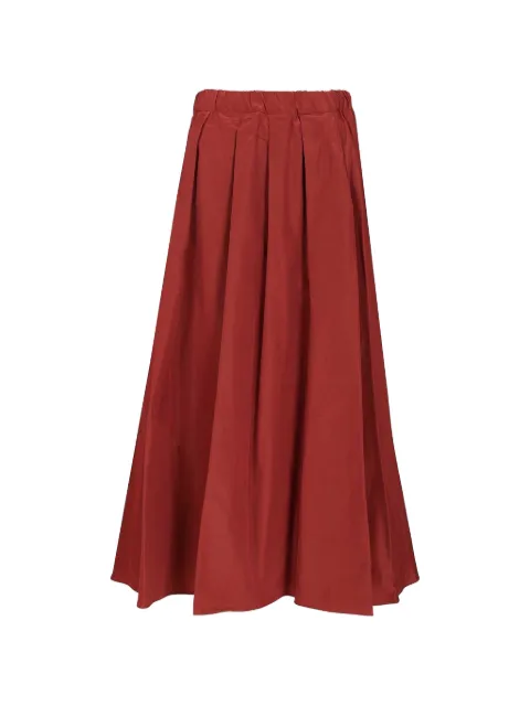 Weekend Max Mara pleated taffeta midi skirt
