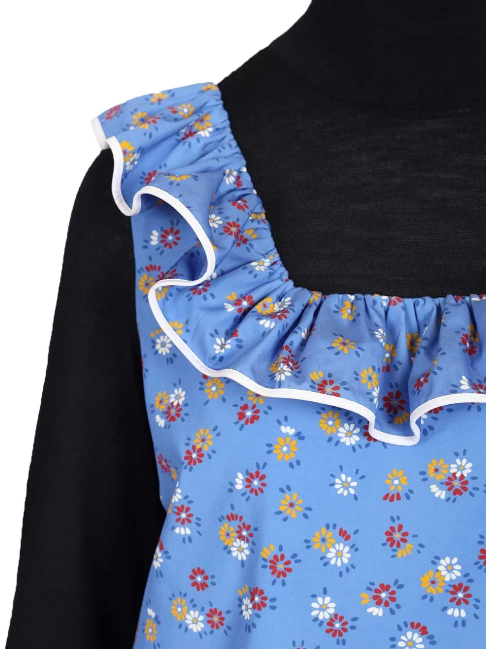 Miu Top met bloemenprint Blauw