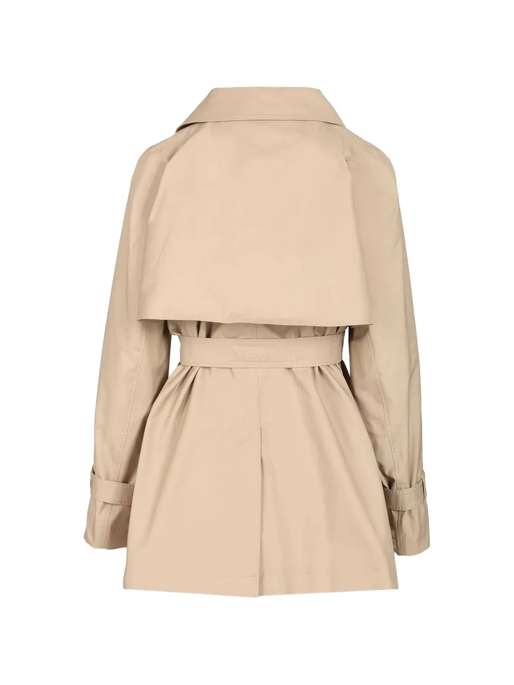 Max Mara Trenchcoat met dubbele rij knopen Beige