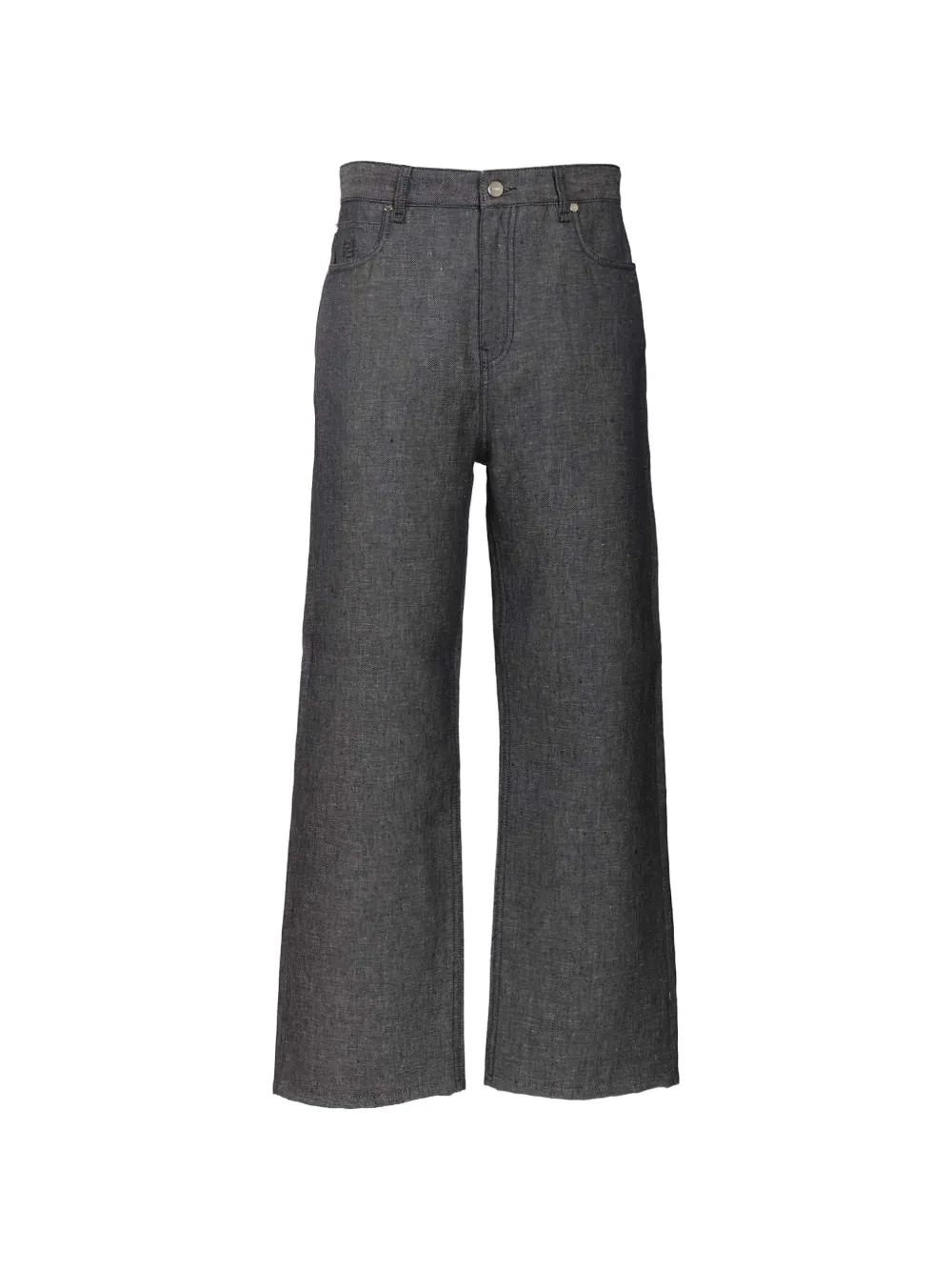 FENDI logo-embroidered jeans - Blu