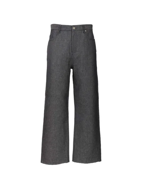 FENDI logo-embroidered jeans