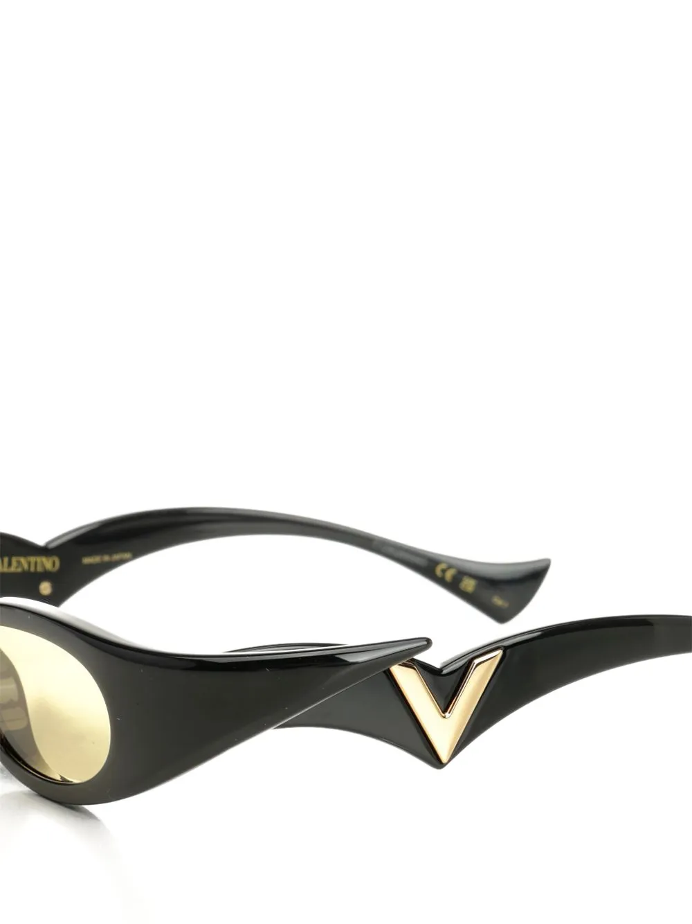 VALENTINO GARAVANI EYEWEAR Zonnebril met geometrisch montuur Zwart